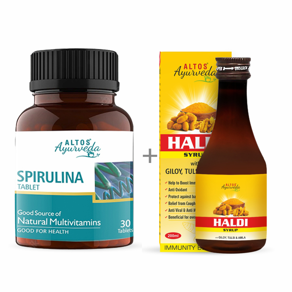 Spirulina Tablet & Haldi Syrup Combo
