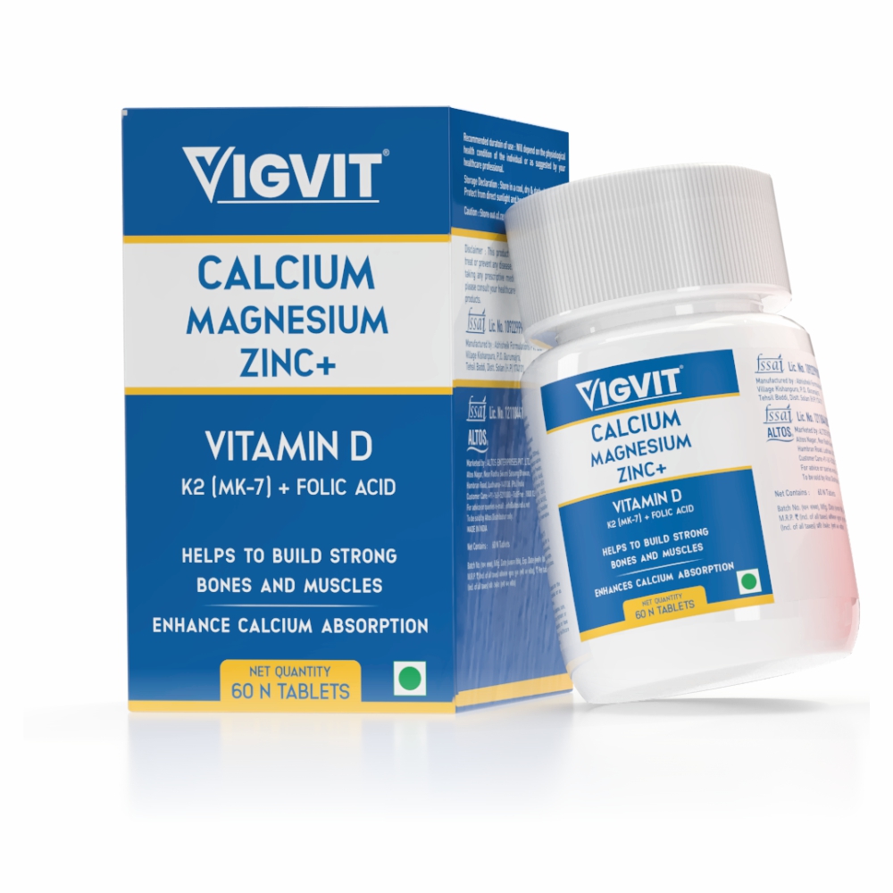 Calcium with Magnesium, Zinc & Vitamin D, K-2, Fol
